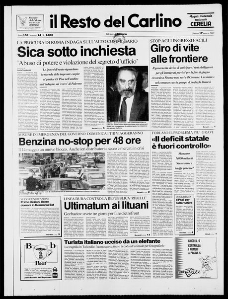 Il Resto del Carlino : giornale dell'Emilia